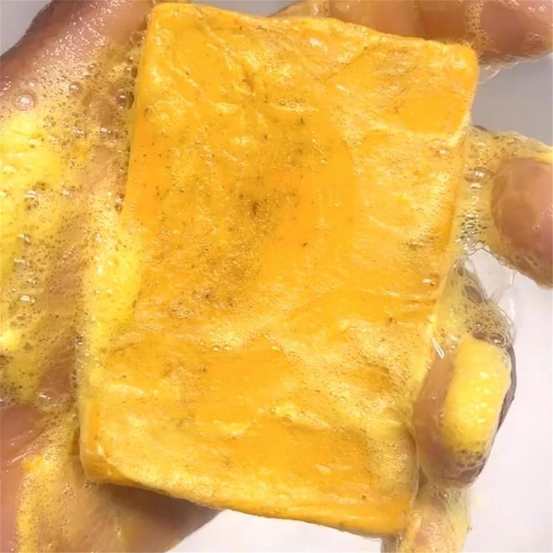 Turmeric Soap Bar - Lemon Turmeric 𝐊𝐨𝐣𝐢𝐜 𝐀𝐜𝐢𝐝 Soap, Natural Organic Turmeric Face & Bath Soap Bar for Face & Body, Deep Cleansing & Smoothing Skin (KLA-2PCS)