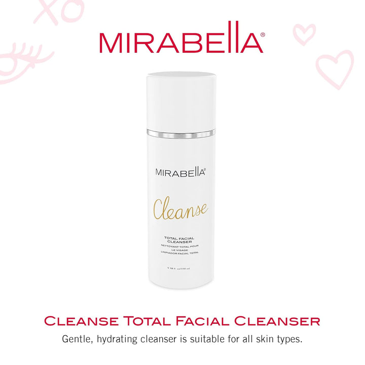 Cleanse Total Facial Cleanser - Hydrating Gentle Cream Cleanser for All Skin Types - Face Cleanser & Makeup Remover - Face Wash for Sensitive Skin & Oily Skin Formula