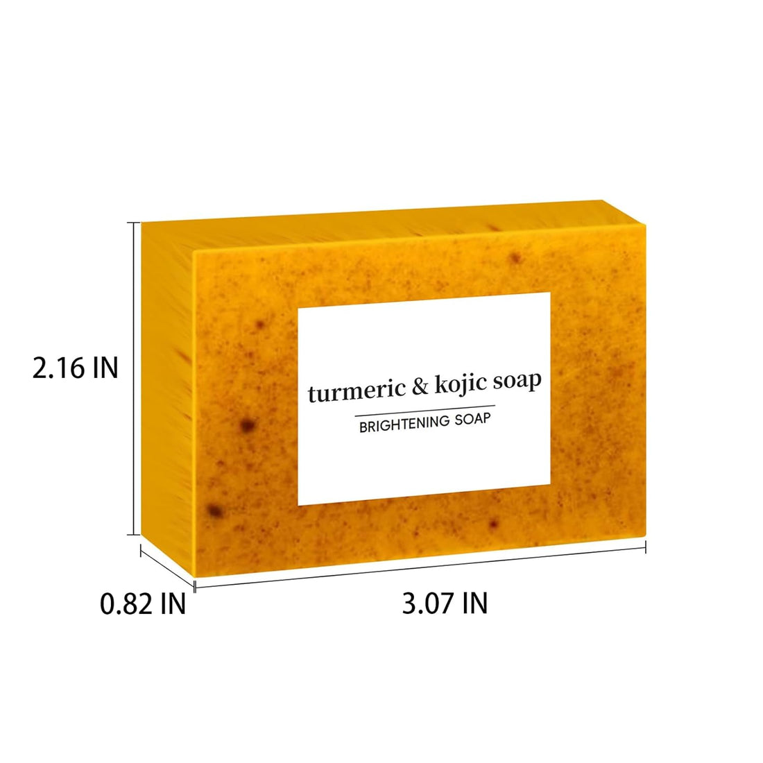 Turmeric Soap Bar - Lemon Turmeric 𝐊𝐨𝐣𝐢𝐜 𝐀𝐜𝐢𝐝 Soap, Natural Organic Turmeric Face & Bath Soap Bar for Face & Body, Deep Cleansing & Smoothing Skin (KLA-2PCS)