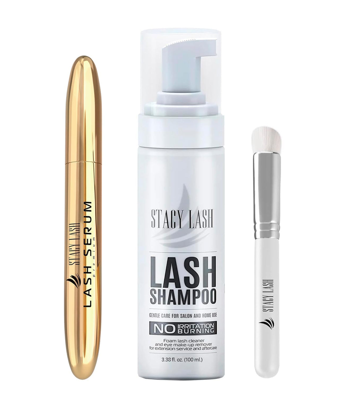 Lash Shampoo 100Ml+ Eyelash Growth Serum Eye Makeup Remover + Lash Serum for Eyelash Growth and Thickness/Lash Cleaning Kit of Lash Cleanser + Brush & Eyelash Serum to Grow Lashes…