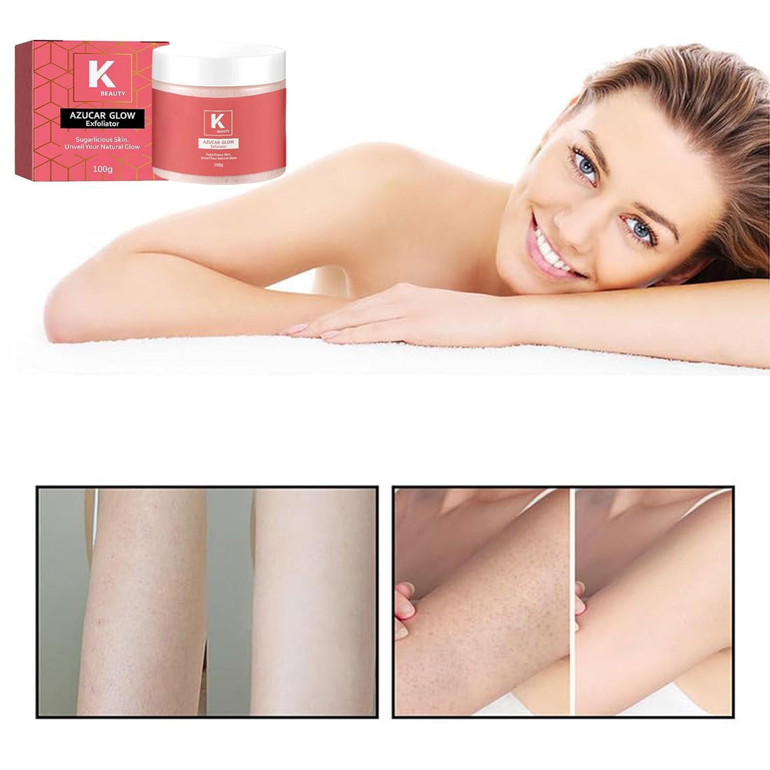 Exfoliator, Sugar Facial Scrub,100G Exfoliator, for Smoother Glowing Skin