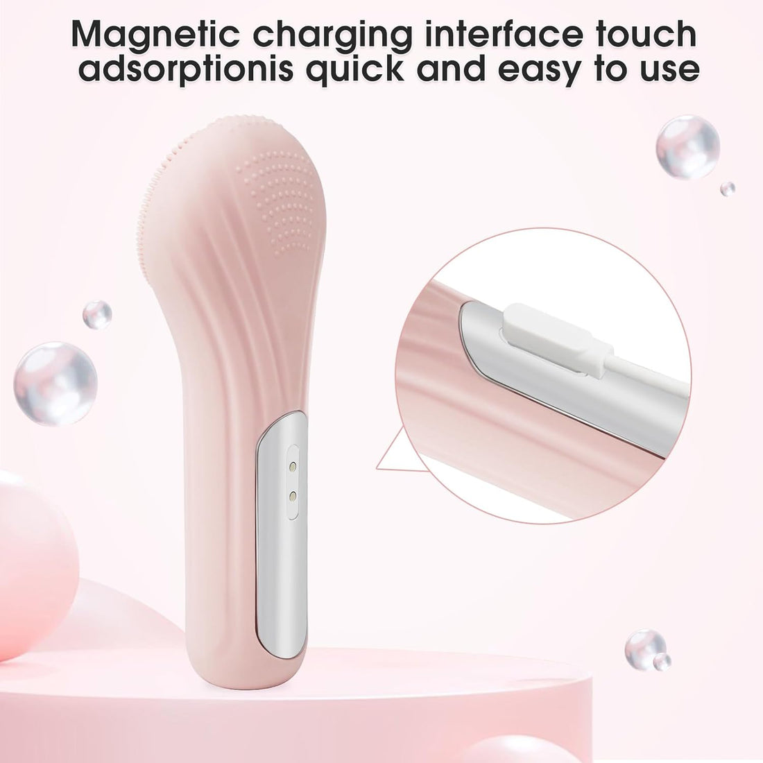 Facial Cleansing Brush,Electric Face Brush Suitable for Men and Women,Fast Cleanse,Exfoliation and Massage,Usb Charging